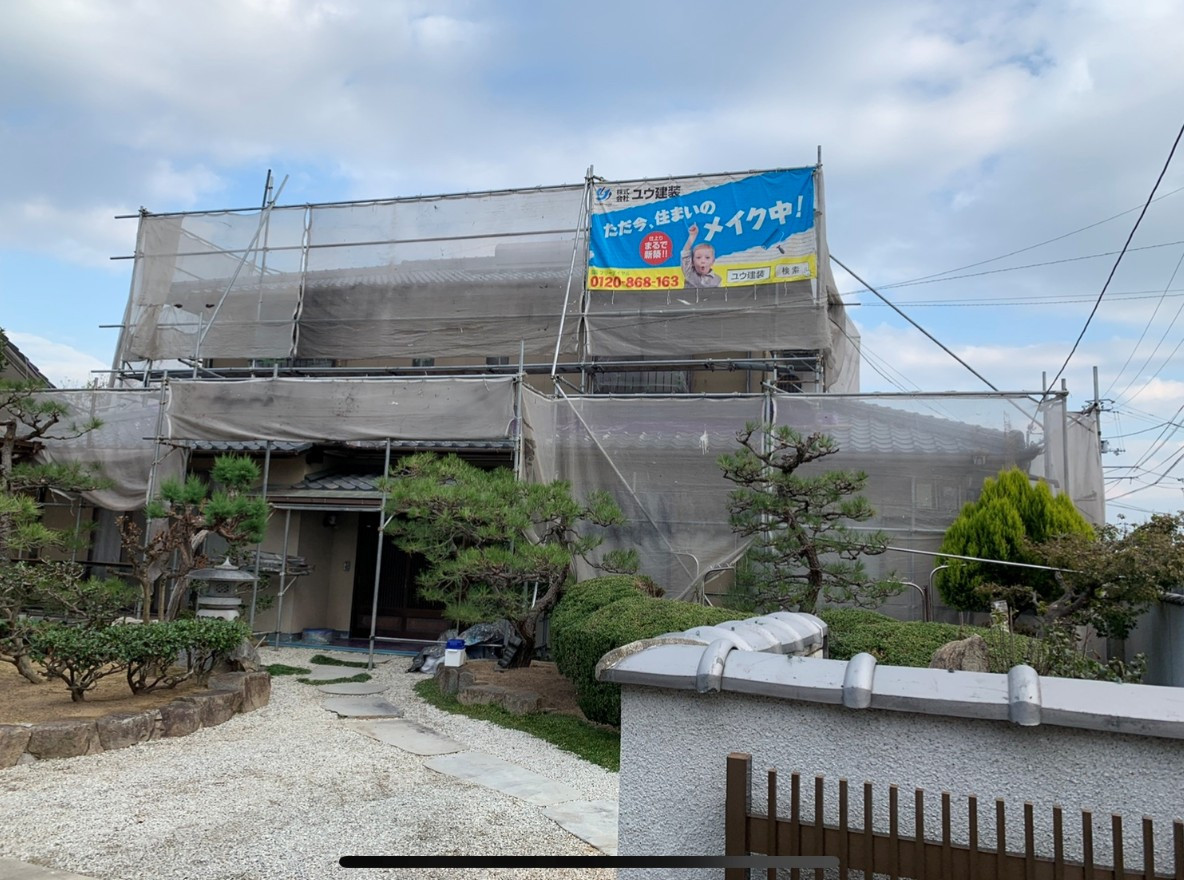 香川県高松市一宮町I様邸外壁塗装、屋根塗装・塗り替え工事